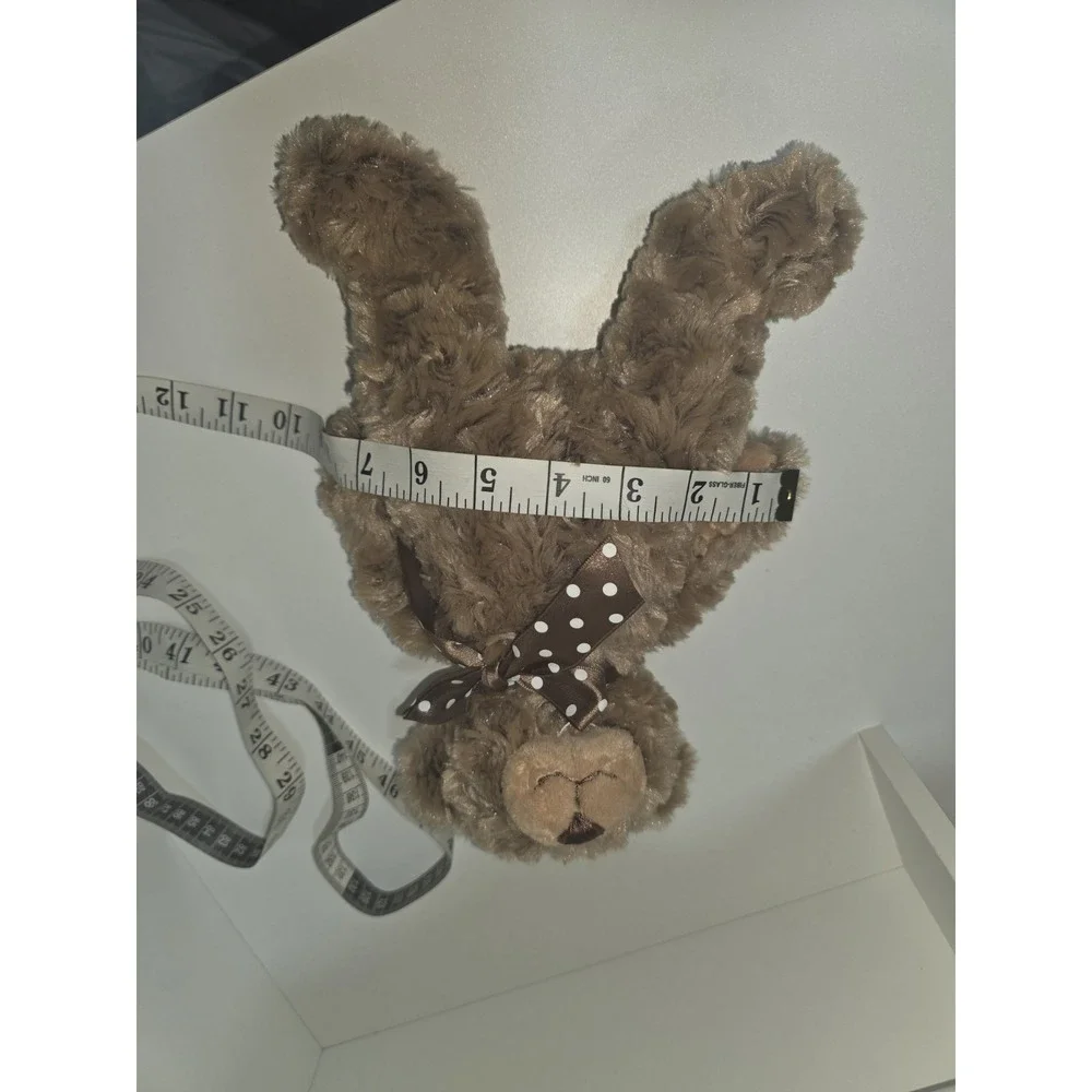 Ganz Brown Plush Teddy Bear with‎ Polka Dot Bow – 11